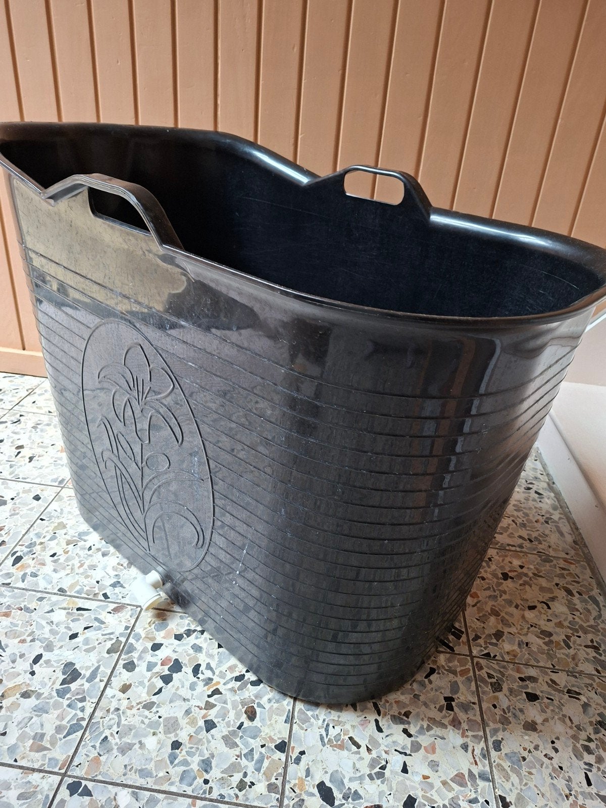 Zitbad met handvatten en afvoer, Ophalen, Gebruikt, Badje