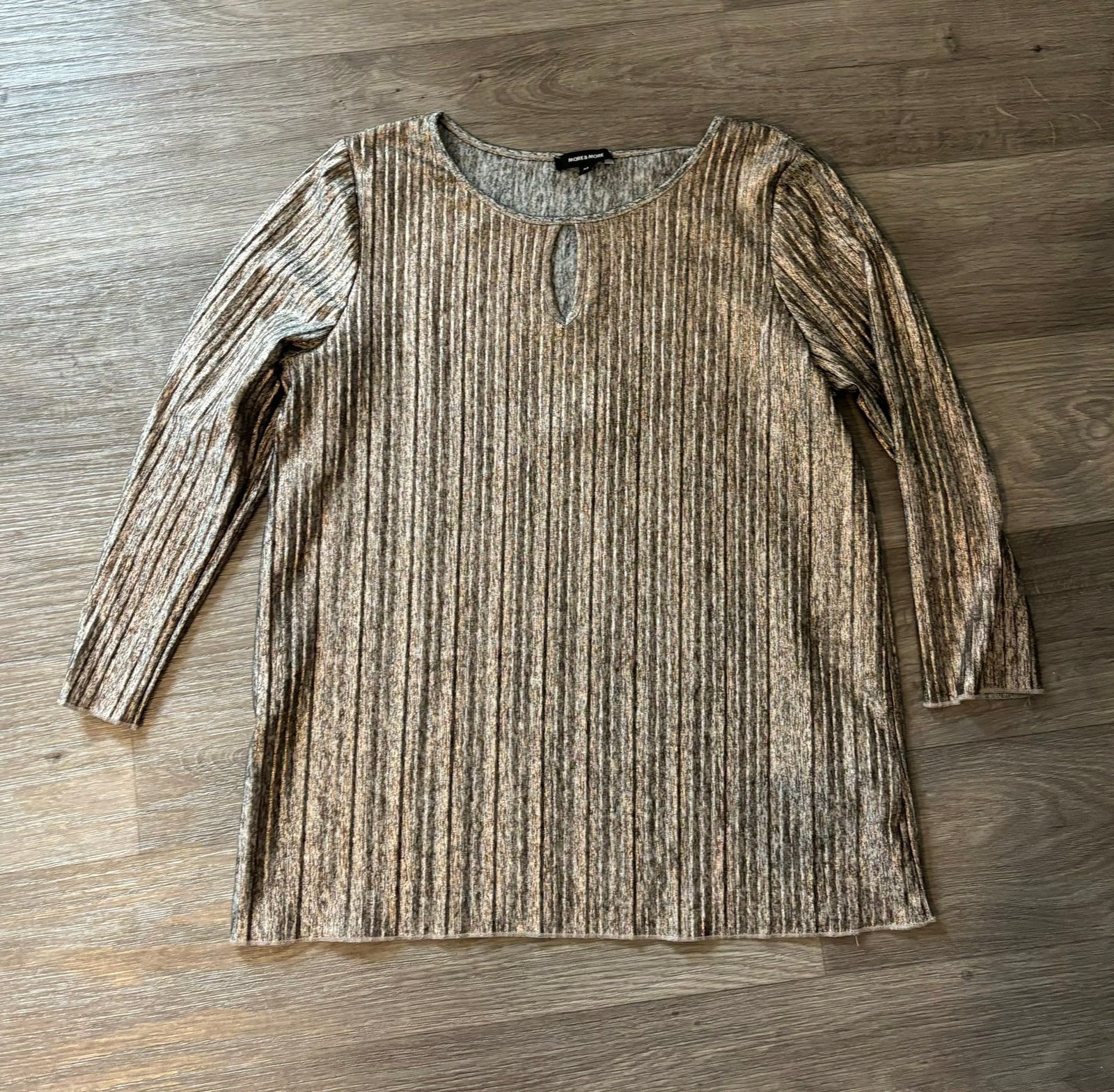 Bronzen aparte top More&more, Kleding | Dames, Ophalen of Verzenden, Zo goed als nieuw, Maat 34 (XS) of kleiner, Zonder mouw
