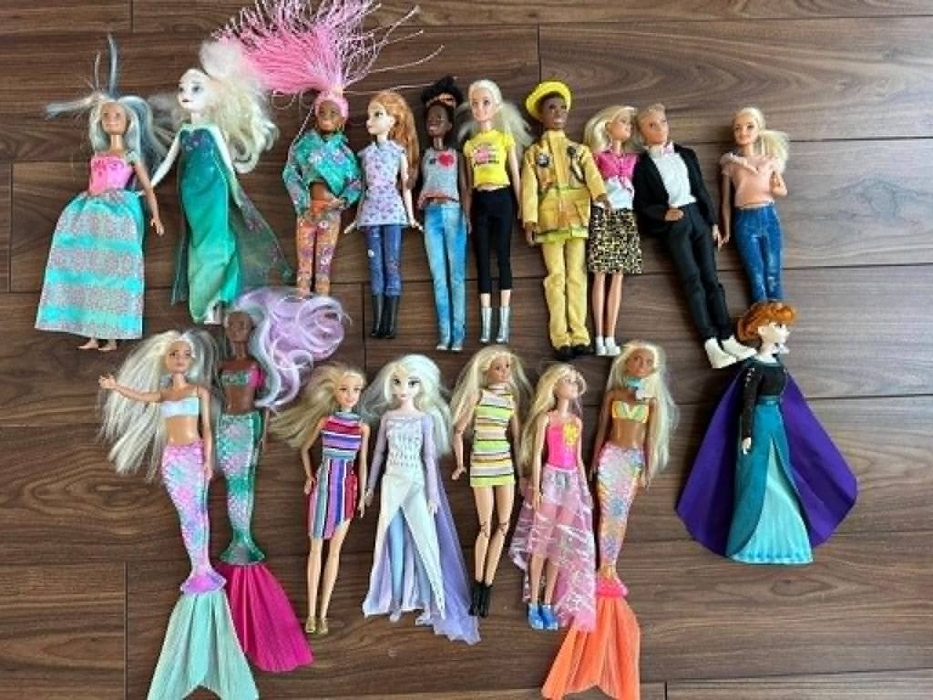 Grote Barbie-set poppenhuis helikopter foodtruck acces kledi, Ophalen, Gebruikt, Barbie