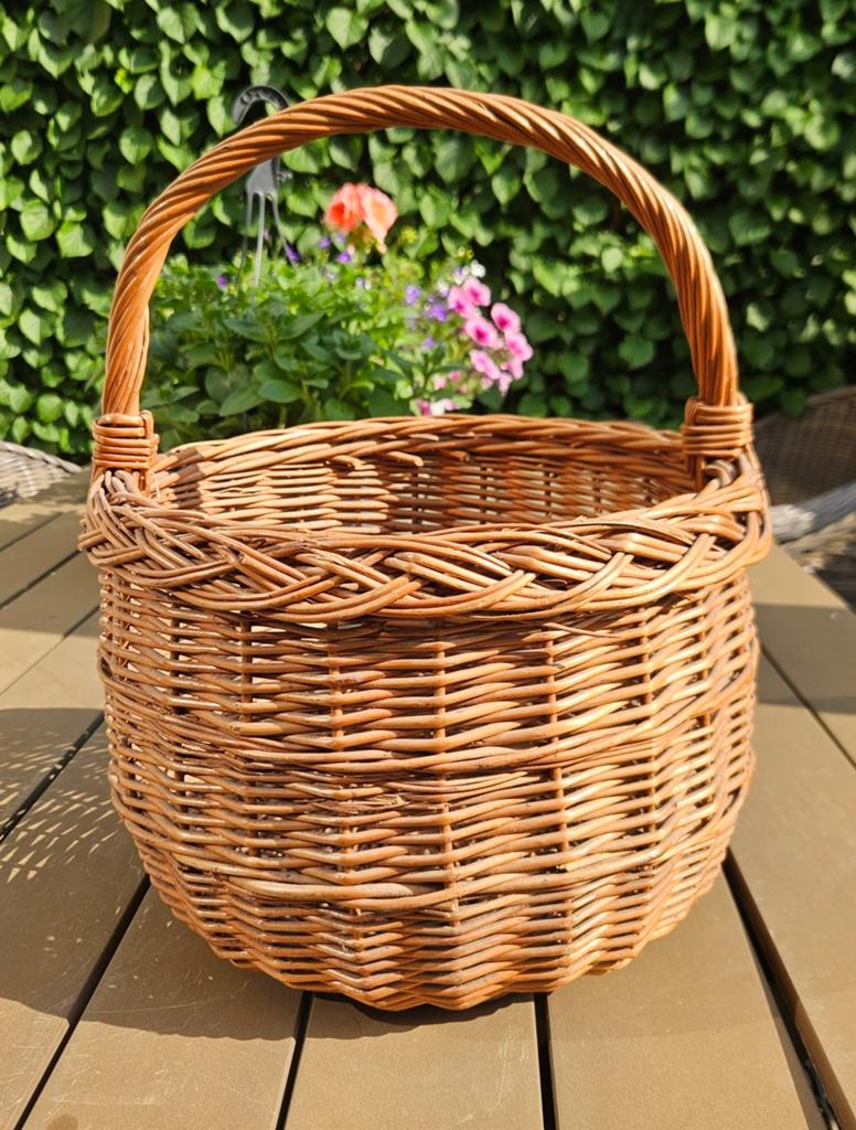 Ronde Gevlochten Rietmand - Veelzijdig & Decoratief, Huis en Inrichting, Woonaccessoires | Schalen en Manden, Ophalen of Verzenden