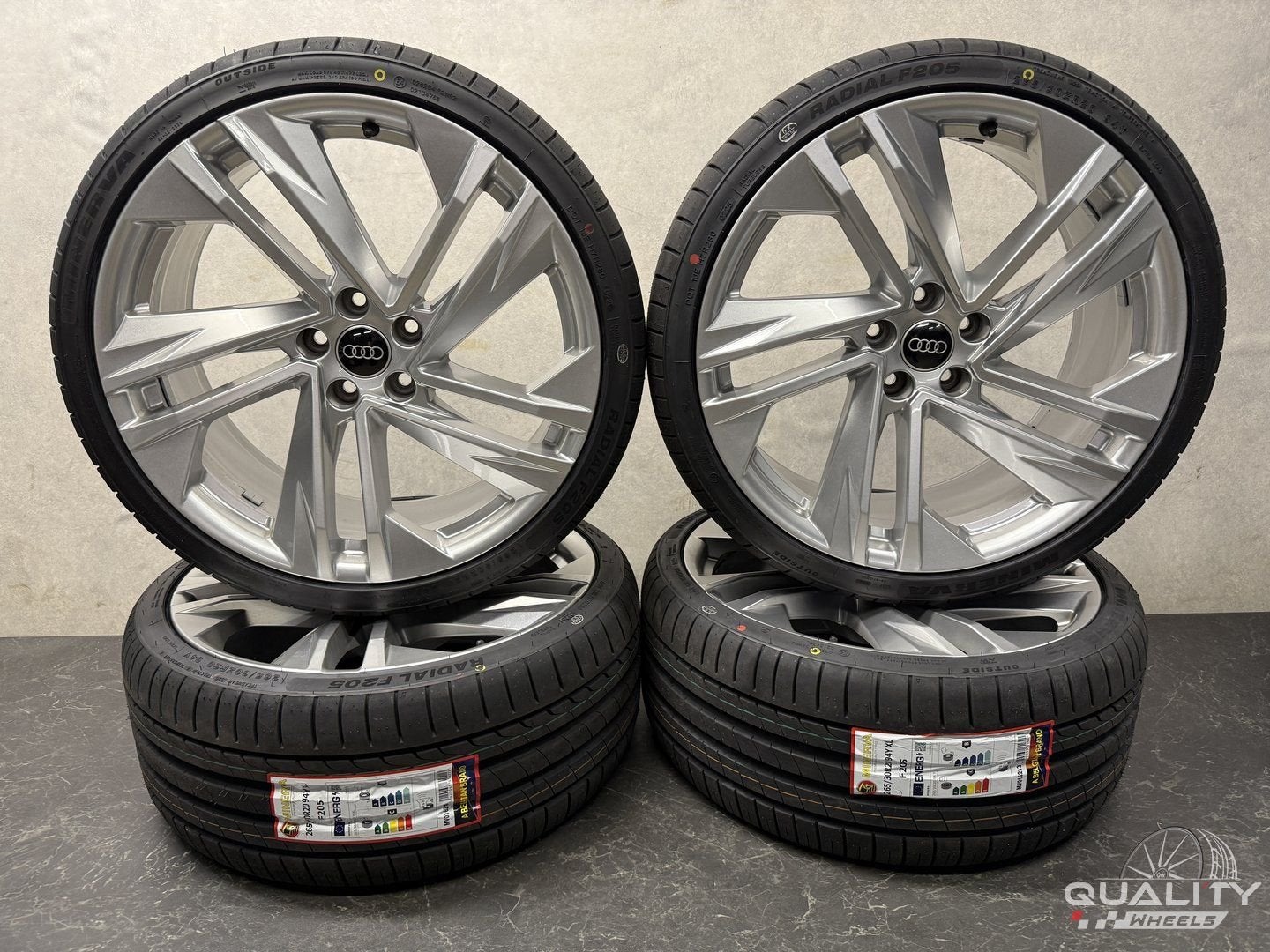 20” Org Audi A5 S5 2007-2026, RS4 B8 Velgen + Banden 265/30/, Gebruikt, -, 265 mm, -