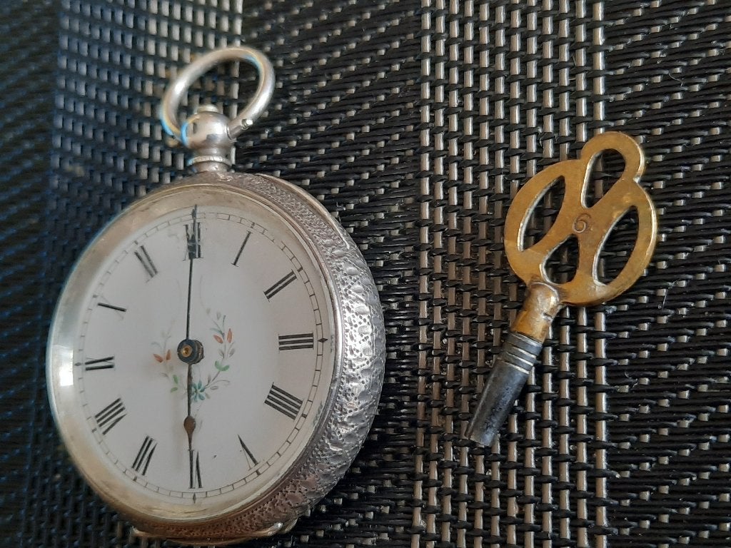 Zilver zakhorloge 19e eeuw, Ophalen of Verzenden, Zilver