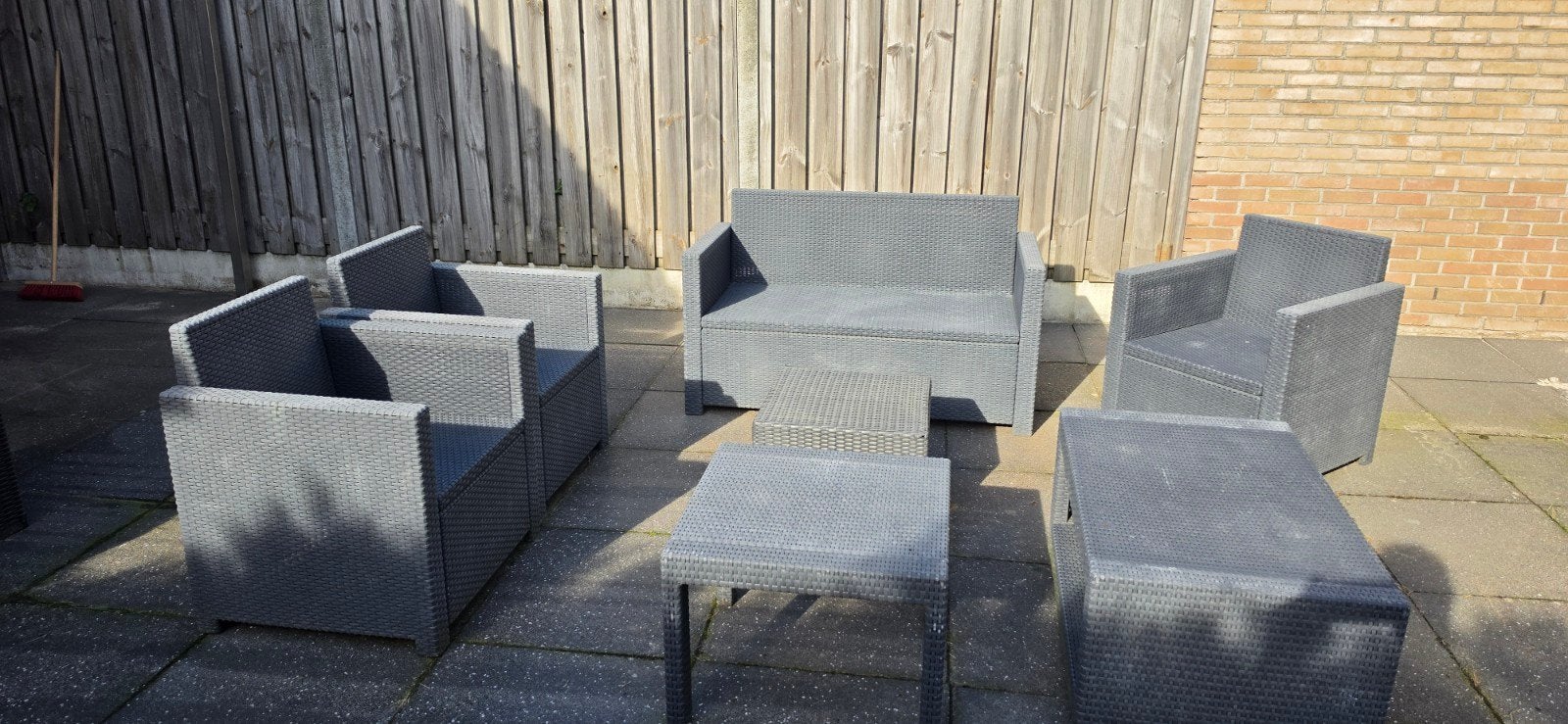 Allibert tuinset, Ophalen, 5 zitplaatsen, Kunststof, Gebruikt
