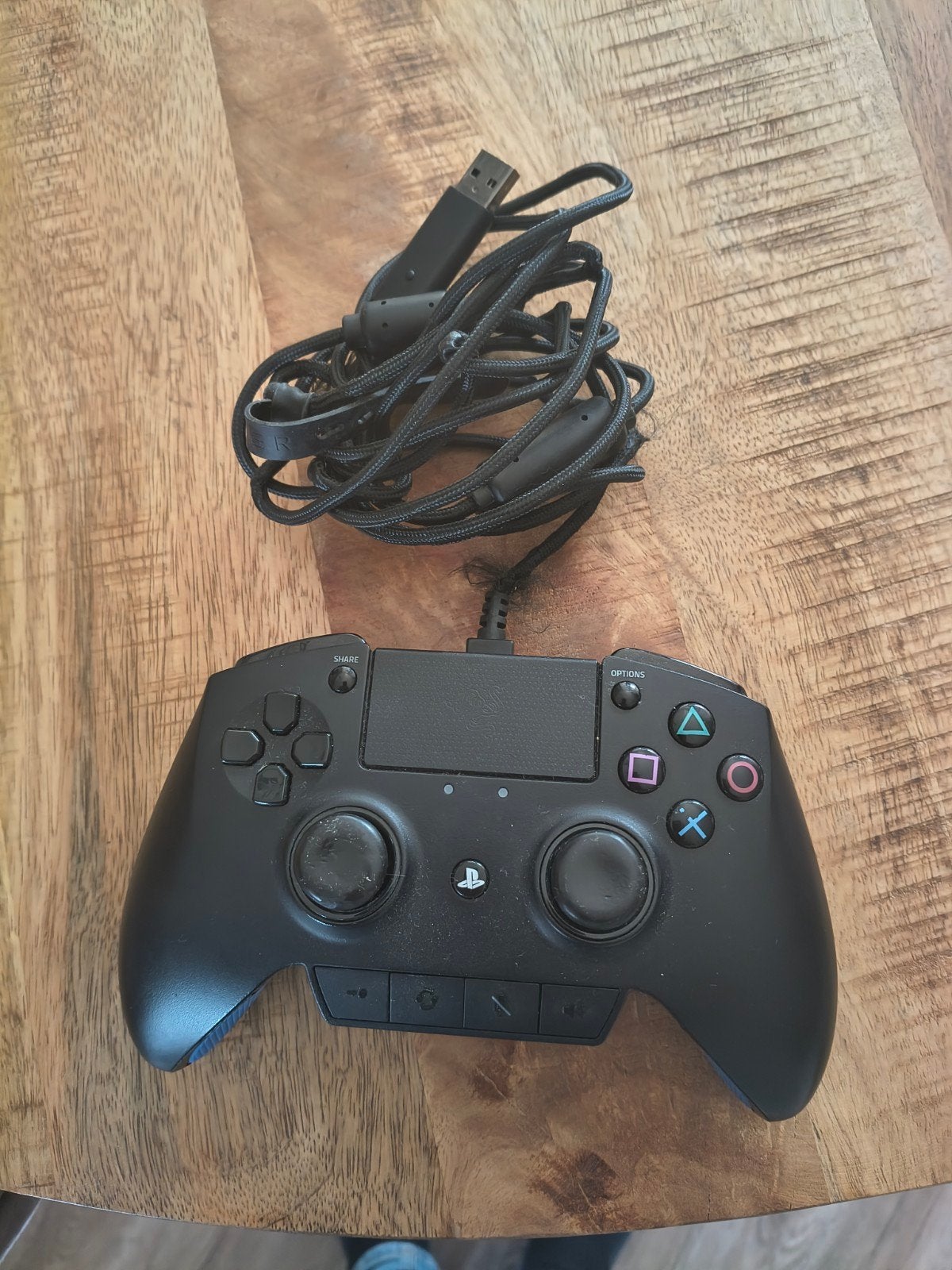 Razer Raiju PS4 Controller met 2 achter paddles, Ophalen of Verzenden, Gebruikt, Controller, PlayStation 4