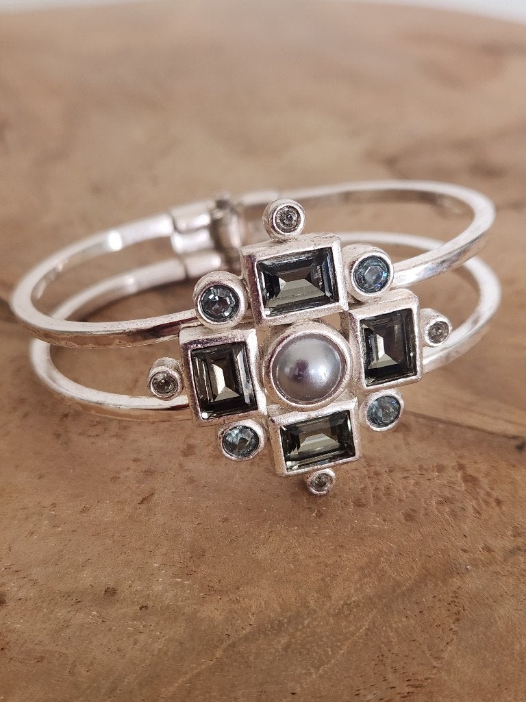 Armband van het Deense merk Dyrberg Kern - handgemaakt, Ophalen of Verzenden, Zo goed als nieuw, Zilver, Zilver