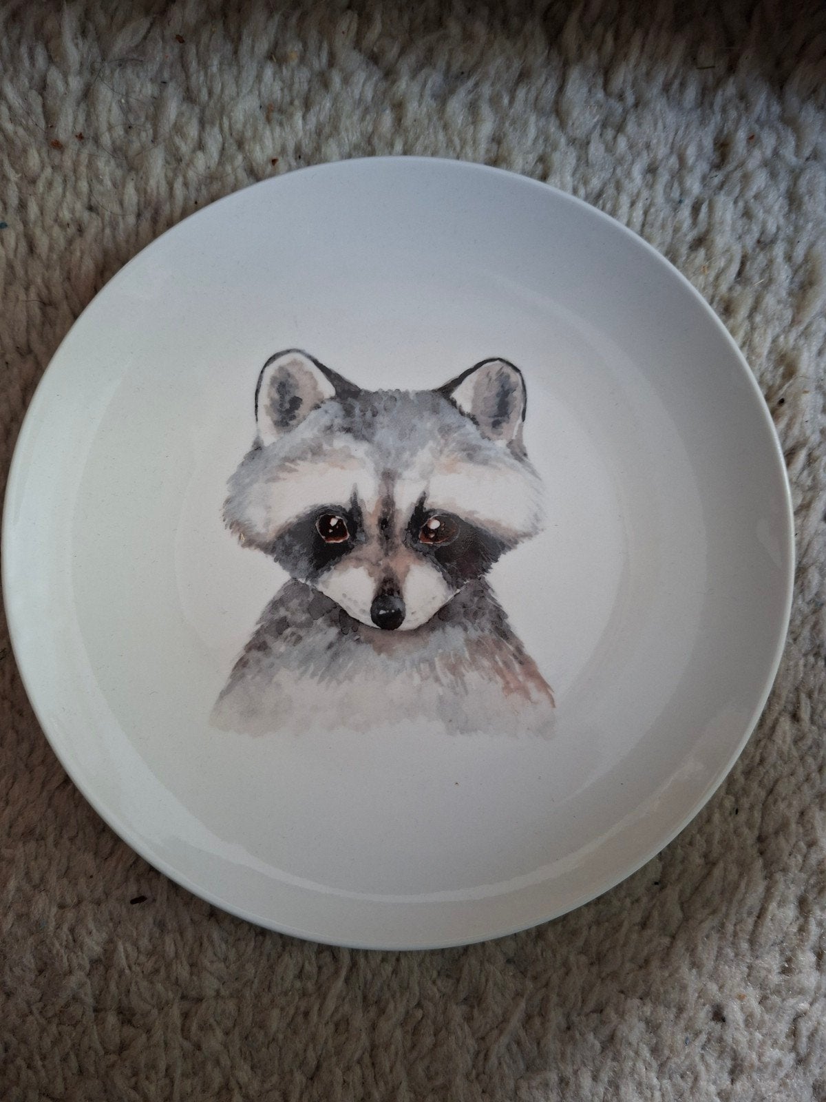 Set van 5 handgeschilderde borden met dieren, Overige merken, Keramiek, Ophalen of Verzenden, Zo goed als nieuw