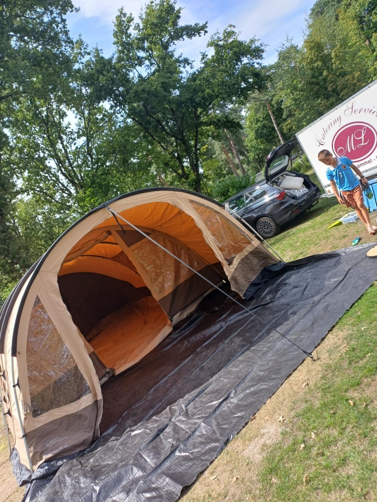 Ruime tunneltent voor 6 personen - Ideaal voor gezinnen, Caravans en Kamperen, Tenten, Ophalen, Gebruikt
