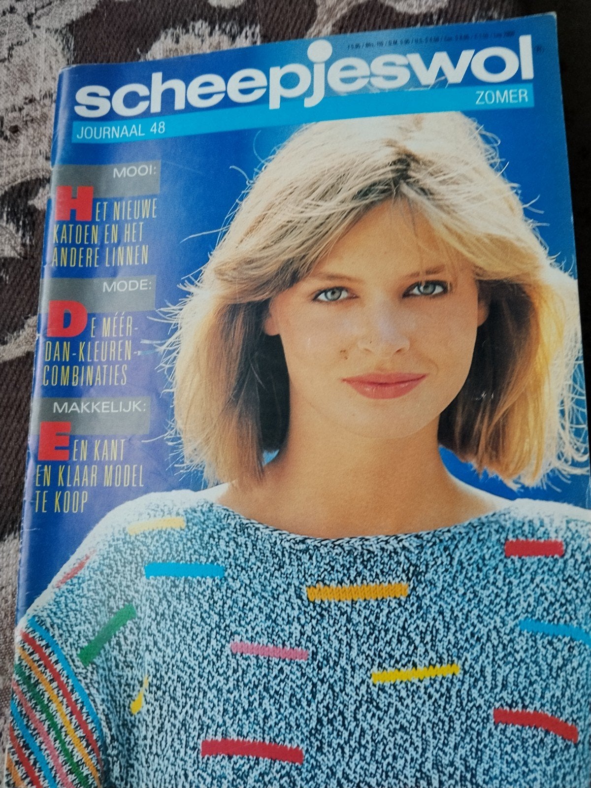 Scheepjeswol Journaal 48 Zomer - Breipatronen uit 1987, Hobby en Vrije tijd, Ophalen, Breien, Patroon of Boek