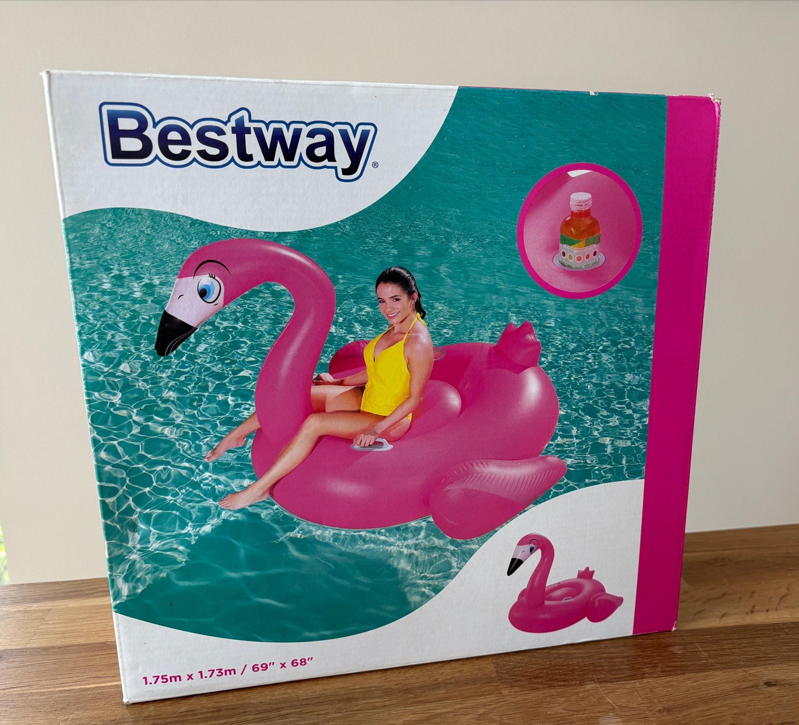 Opblaasbare Flamingo Zwemband - Nieuw in doos, Ophalen of Verzenden, Overige typen