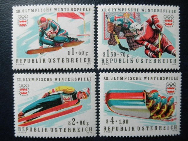 Postzegels Oostenrijk 1975 Olympische Spelen - cw € 2,00 pf., Ophalen of Verzenden, Postfris