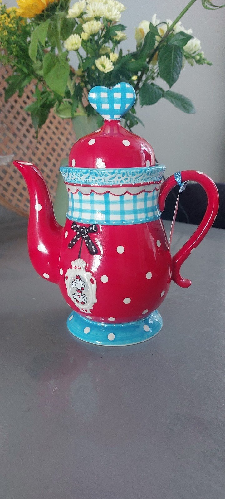 Studio Koekepeer theepot, Theepot/fluitketel, Ophalen of Verzenden, Zo goed als nieuw, Steen/keramiek