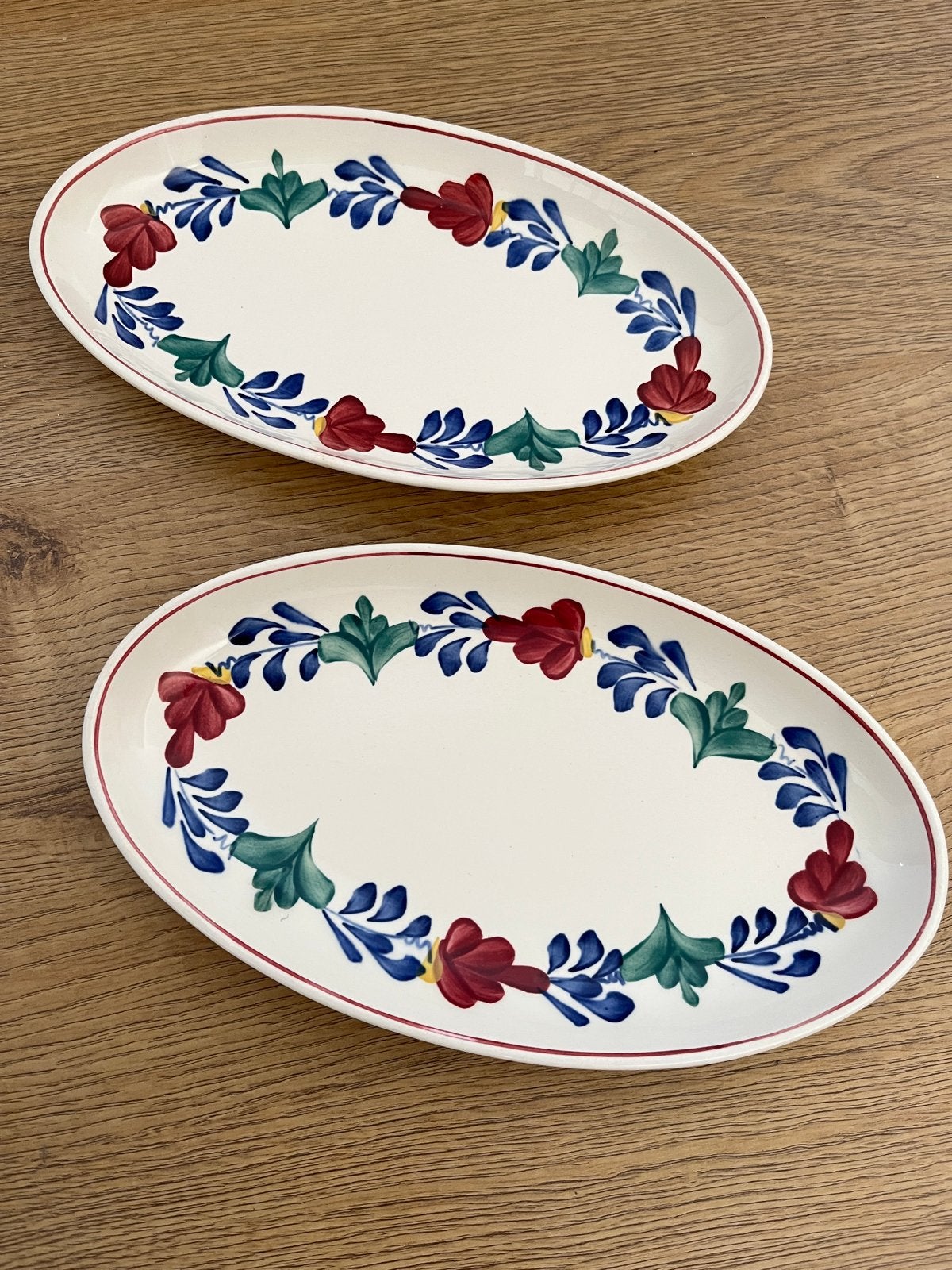2 Boerenbont Schaaltjes, Ophalen of Verzenden, Overige stijlen, Aardewerk, Schaal of Schalen