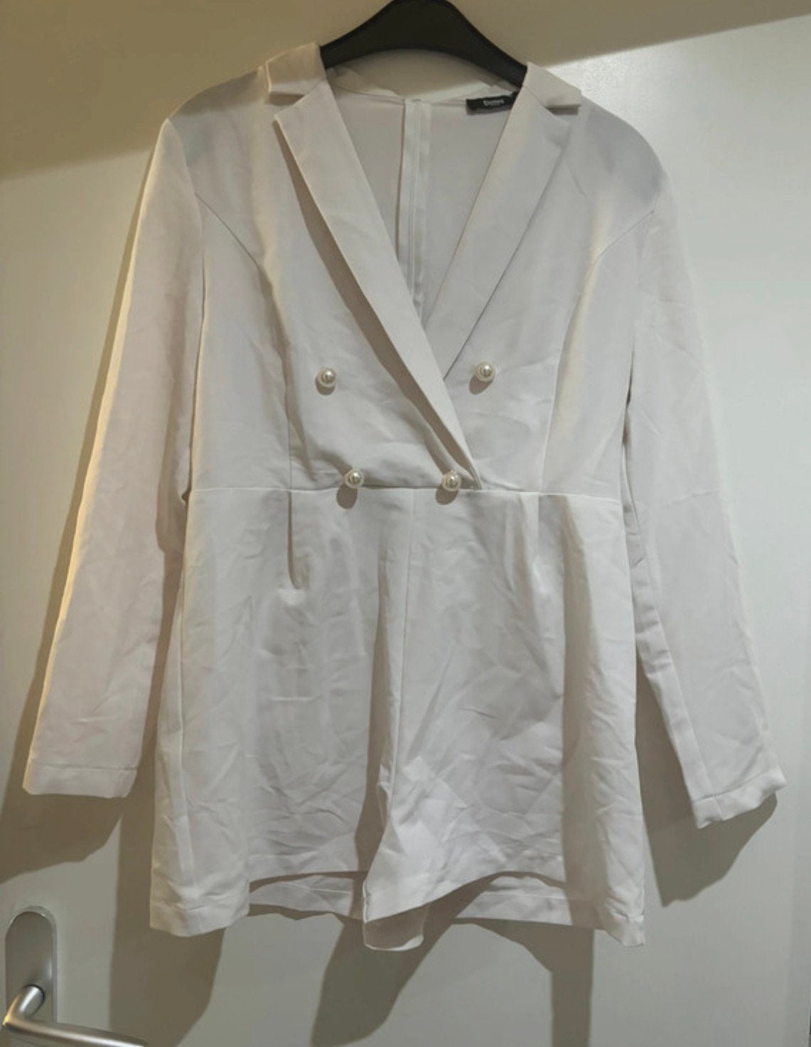 Playsuit lichtroze met gouden knopen maat L, Ophalen of Verzenden, Zo goed als nieuw, Maat 38/40 (M), Roze