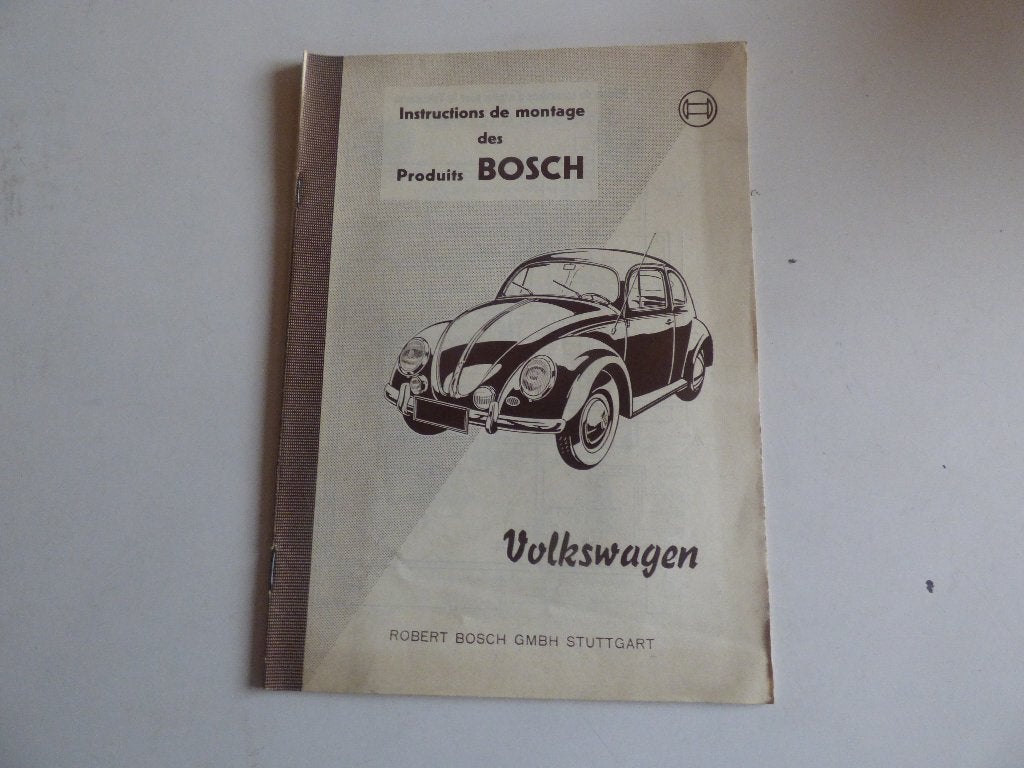 BOSCH INSTALLATIE INSTRUCTIE-FOLDER VOLKSWAGEN KEVER, Ophalen of Verzenden