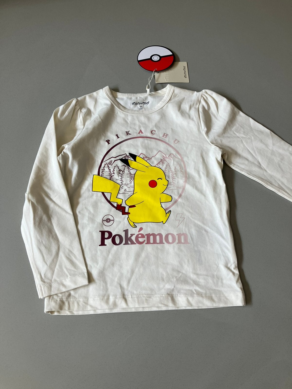 Minymo shirt pikachu pokemon maat 104, Ophalen of Verzenden, Zo goed als nieuw, Meisje, Shirt of Longsleeve
