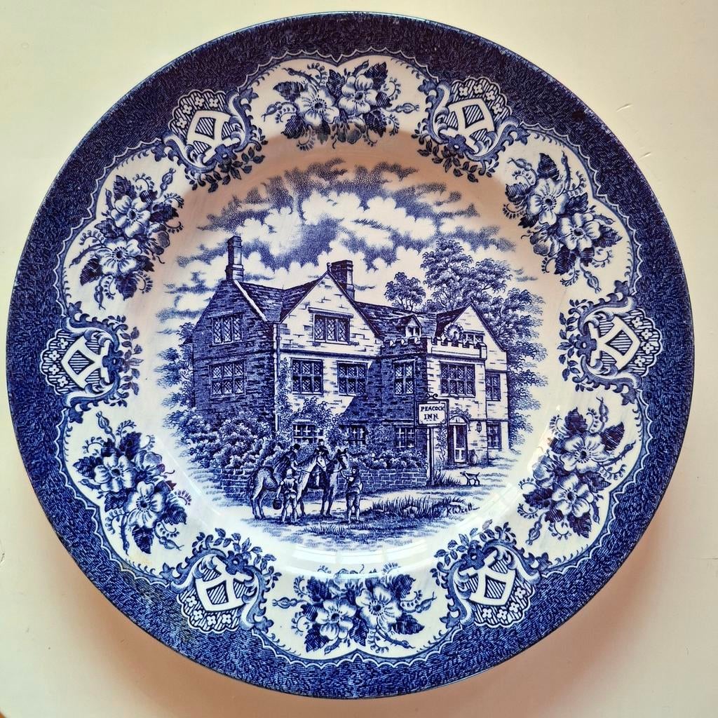 Antiek Engels bord - Old Inns Series - Ironstone Tableware, Ophalen of Verzenden