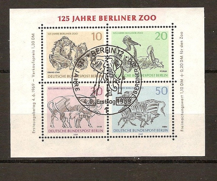 Berlin blok 2, Ophalen of Verzenden, BRD, Gestempeld