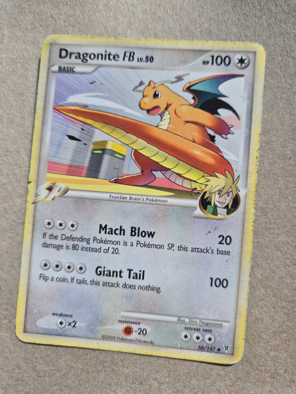 Dragonite FB LV.50 Pokémon Kaart - Zeldzaam, Ophalen of Verzenden, Gebruikt, Losse kaart