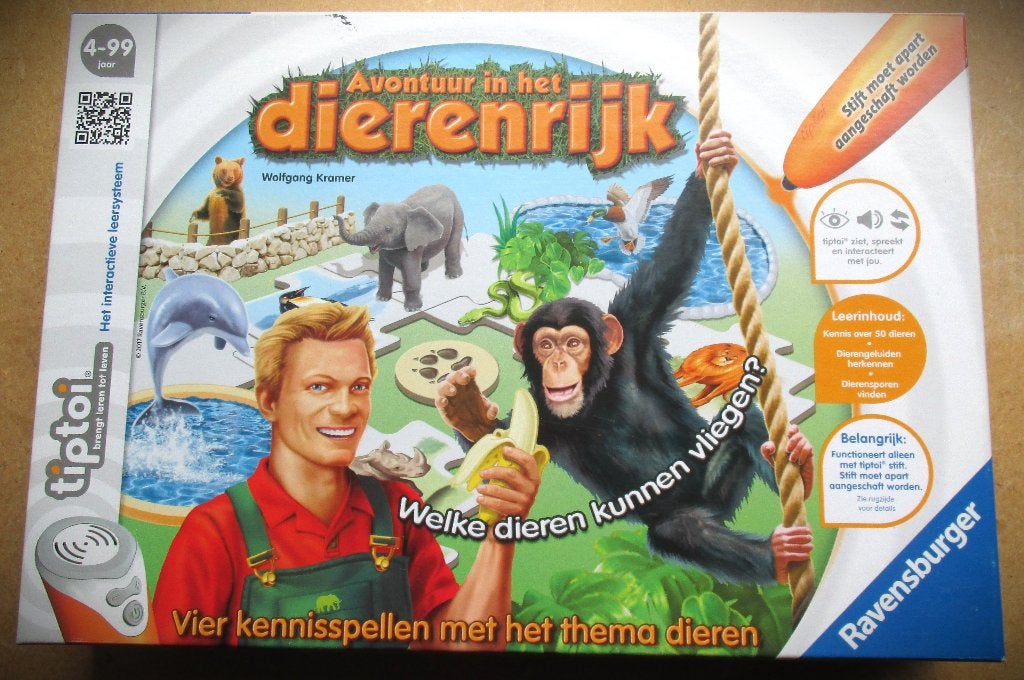 Tiptoi Avontuur in het Dierenrijk~Compleet~Vanaf 4 jaar, Ophalen of Verzenden, Zo goed als nieuw, Puzzelen, Met geluid