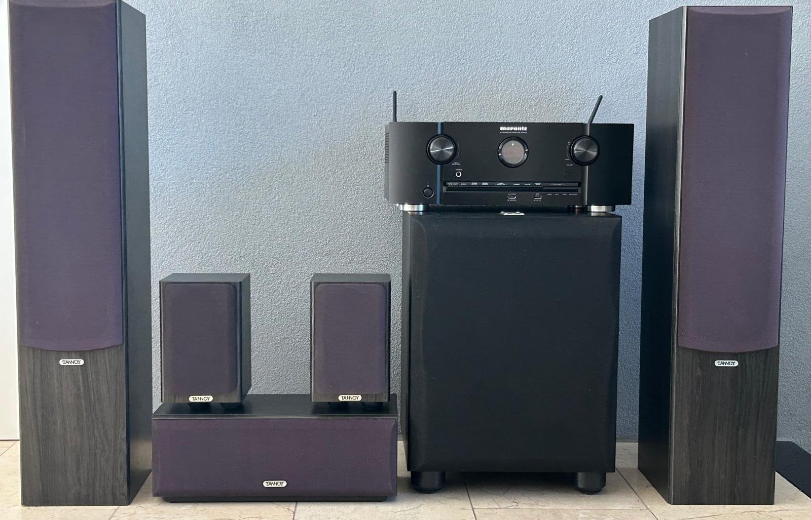 Marantz + Tannoy 5.1 set, Gebruikt, 70 watt of meer, 5.1-systeem, Overige spelers