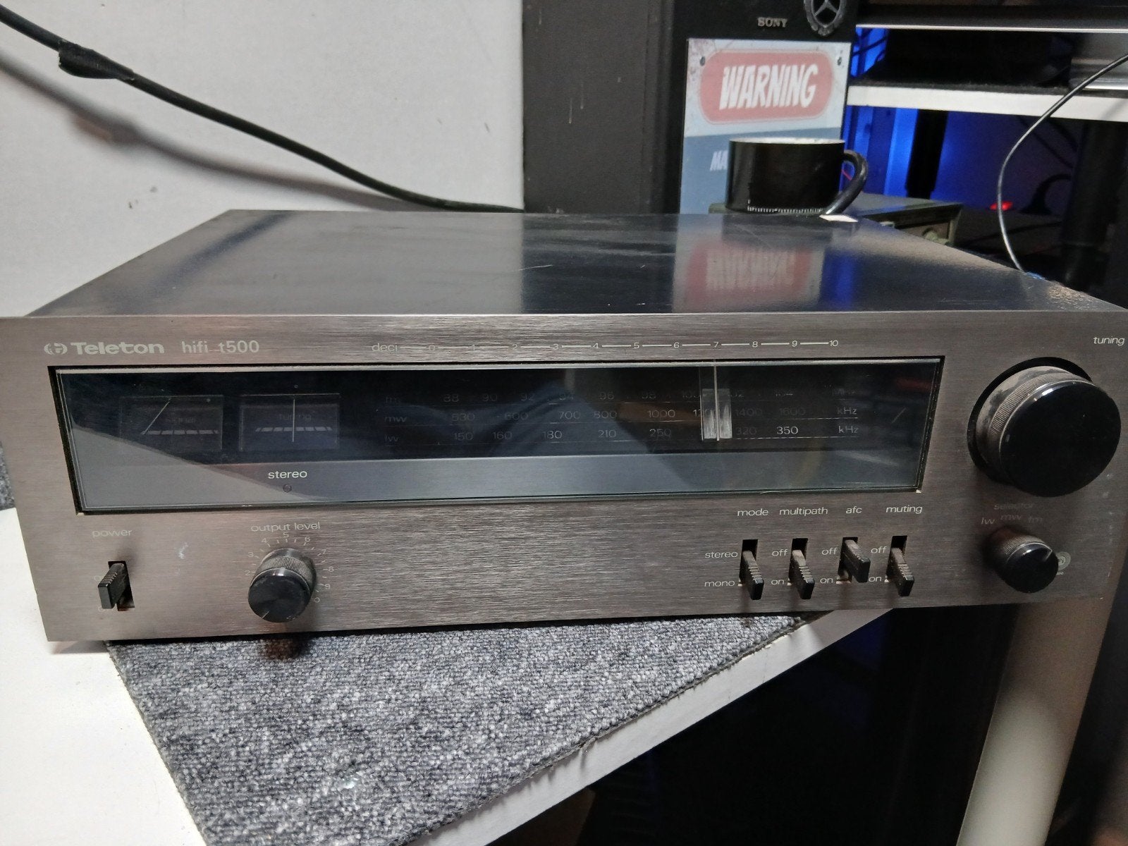 Teleton Hifi T500 Tuner - Vintage Audio, Ophalen of Verzenden, Gebruikt, Analoog