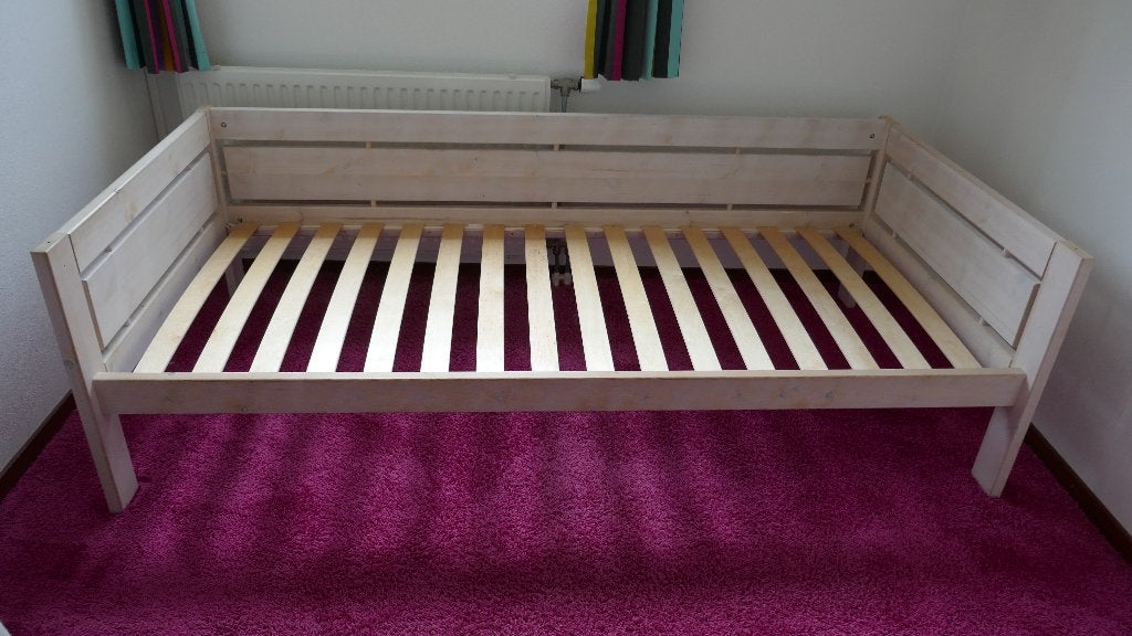 Eenpersoonsbed 90x200, incl. matras, Ophalen, Gebruikt, 90 cm, Eenpersoons