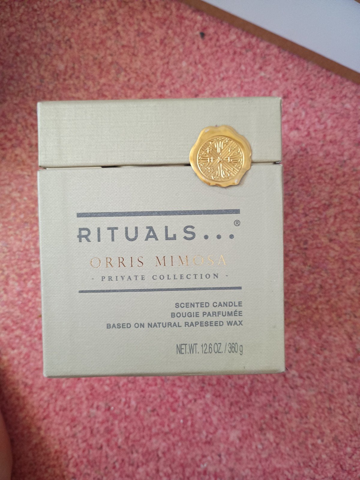 Rituals Orris Mimosa Geurkaars - Nieuw in doos, Overige materialen, Beige, Nieuw, Ophalen of Verzenden