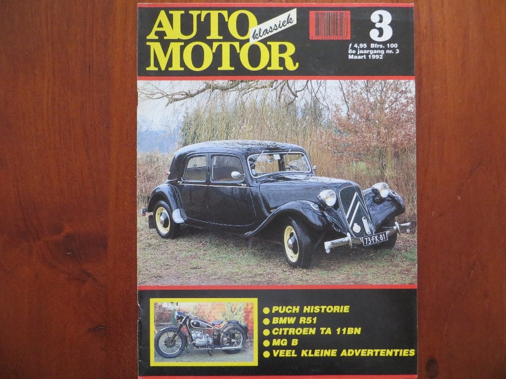 Auto Motor Klassiek 3 1992 Citroën Traction Avant 11BN, MG B, Ophalen of Verzenden, Nieuw, Citroën