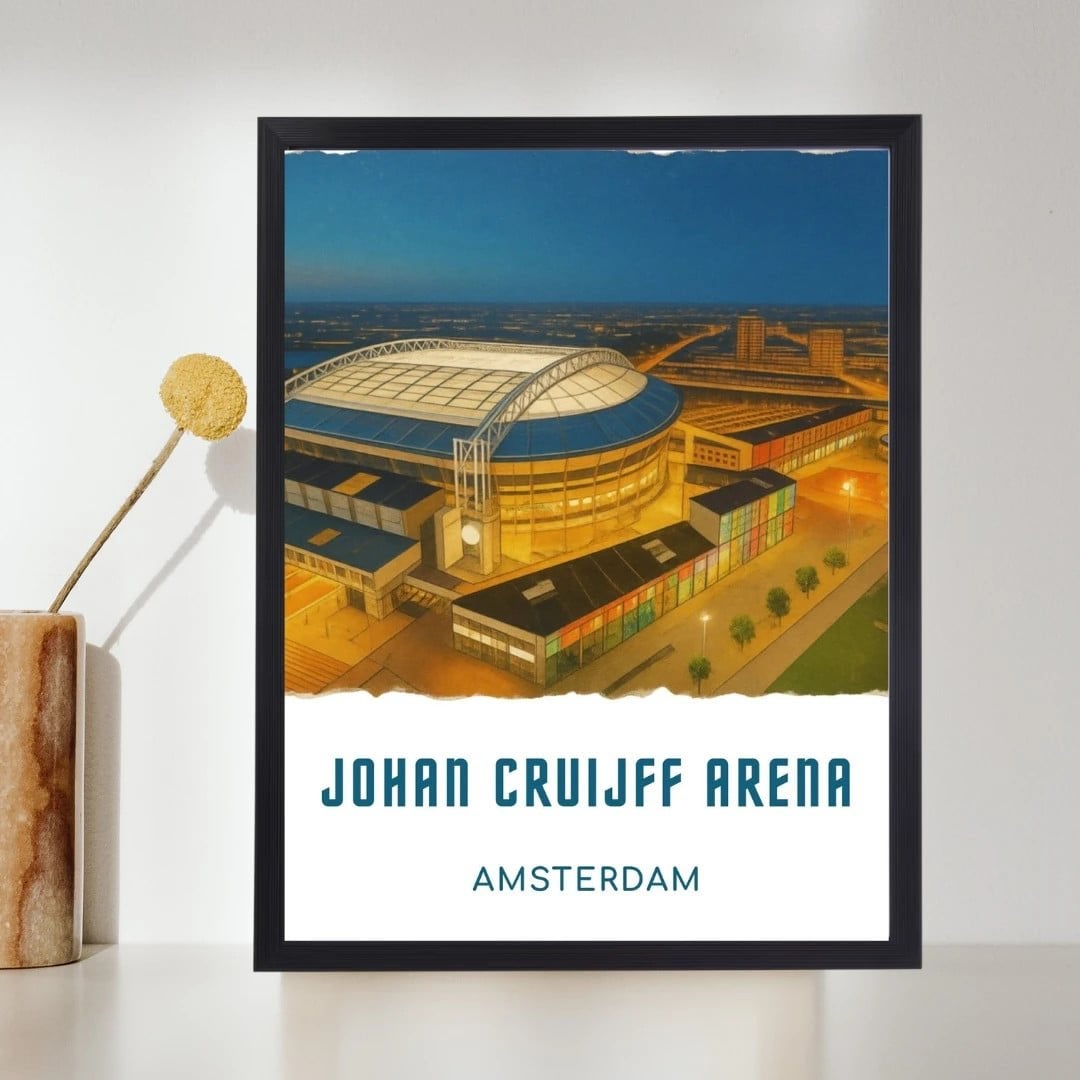 Ajax Johan Cruijff ArenA – A4 Voetbalstadion Poster, Ophalen of Verzenden