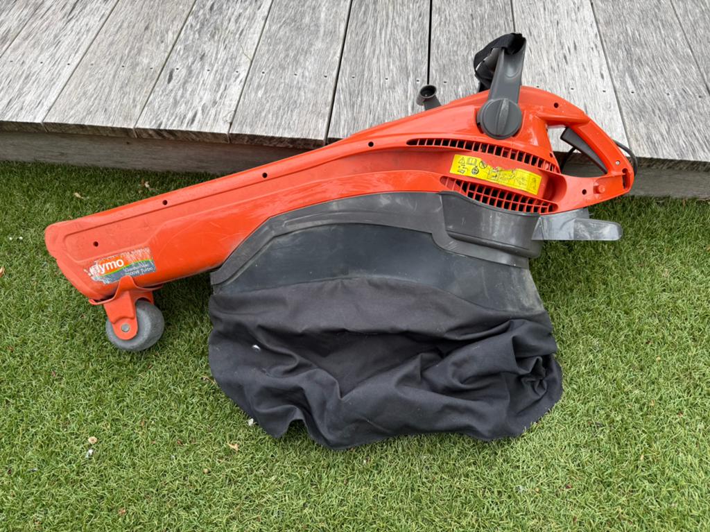 Flymo GardenVac 2500W Turbo bladblazer en bladzuiger, Ophalen, Gebruikt, Elektrisch, Met opvangzak