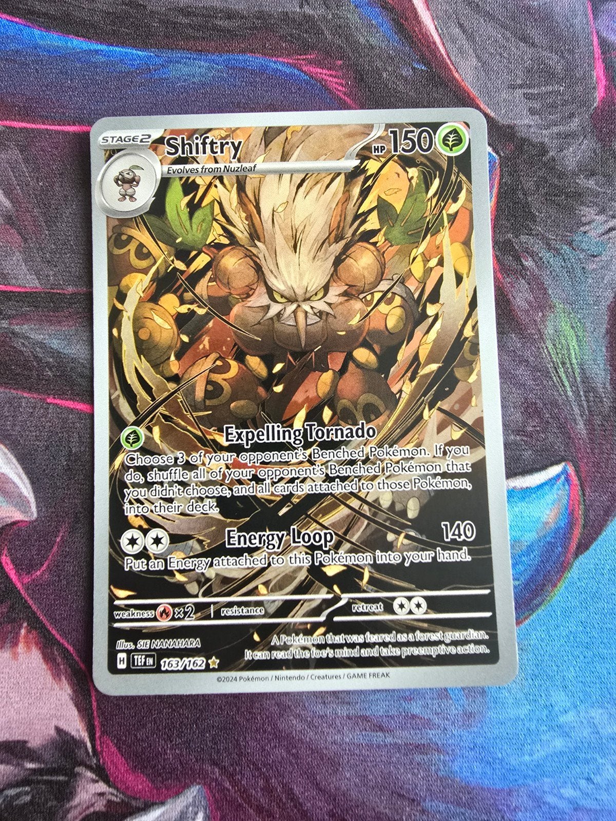 Shiftry 163/162, Hobby en Vrije tijd, Verzamelkaartspellen | Pokémon, Ophalen of Verzenden, Zo goed als nieuw