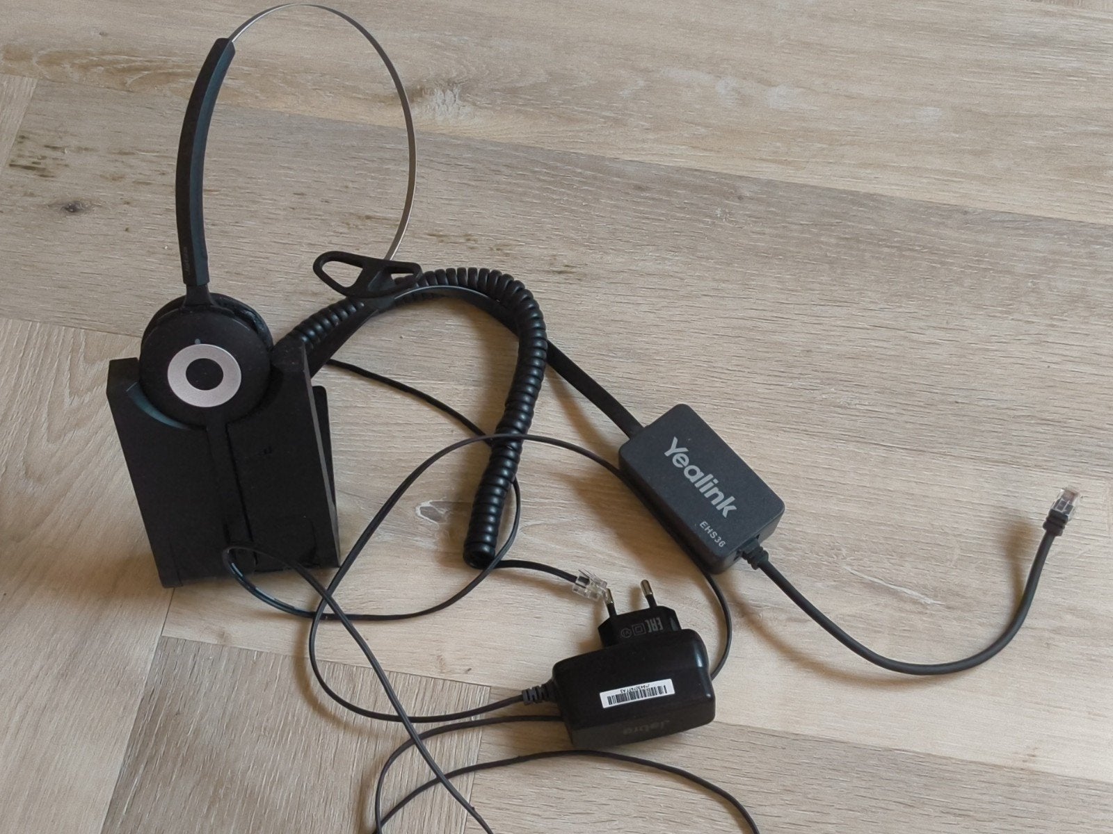 Jabra Pro 920 Headset met Yealink EHS36 Adapter, Ophalen of Verzenden, Zo goed als nieuw