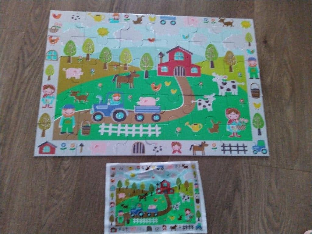 Grote puzzel boerderij - compleet - 30 stukjes, Ophalen of Verzenden, 10 tot 50 stukjes, Gebruikt, 2 tot 4 jaar