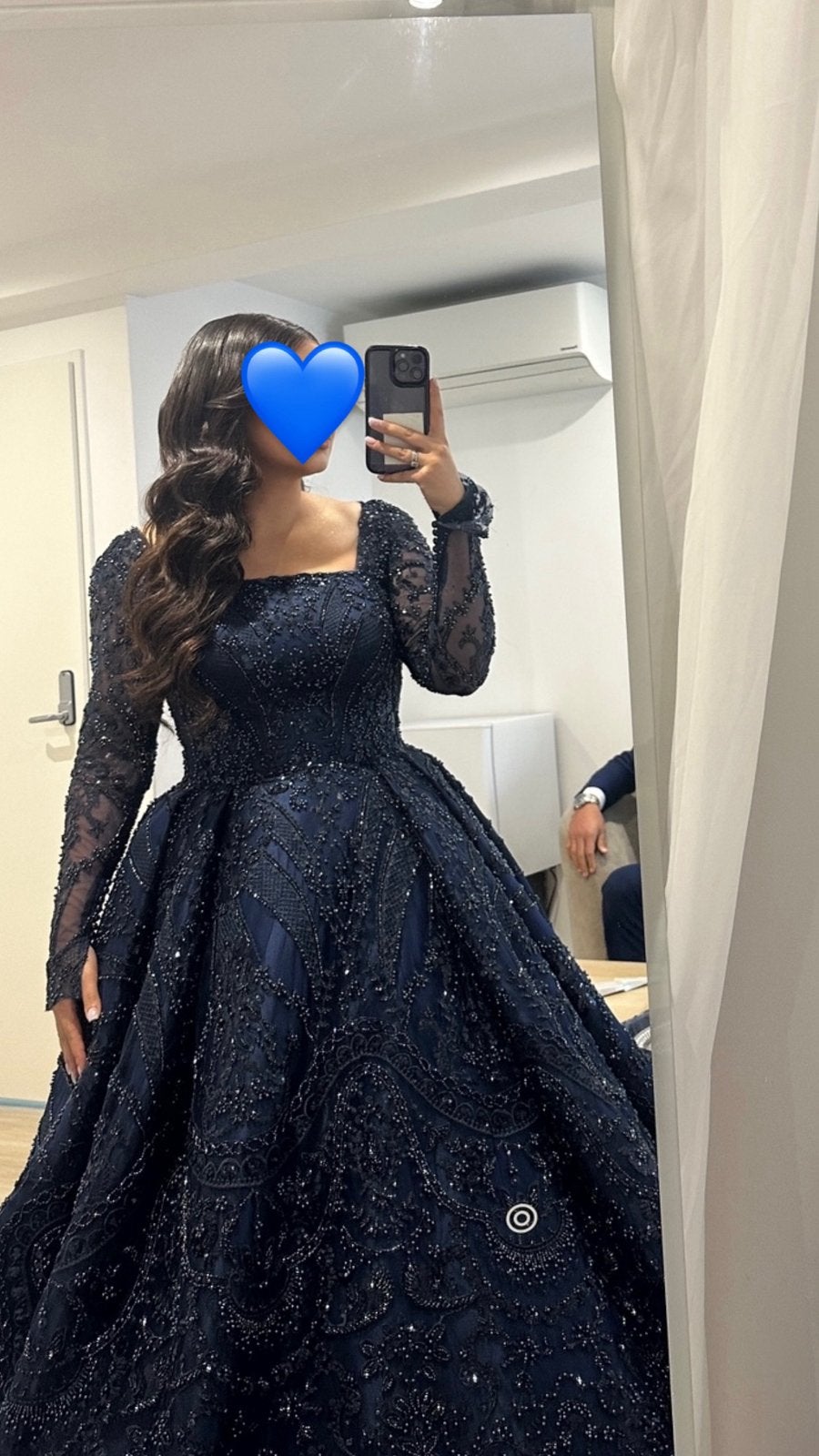 HENNAJURK, Ophalen of Verzenden, Zo goed als nieuw, Blauw, Trouwjurk