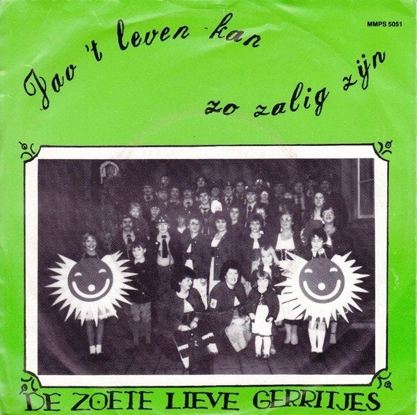 Oeteldonk Single (1985) De Zoete Lieve Gerritjes - Jao 't le, Cd's en Dvd's, Gebruikt, 7 inch, Ophalen of Verzenden, Fotohoes