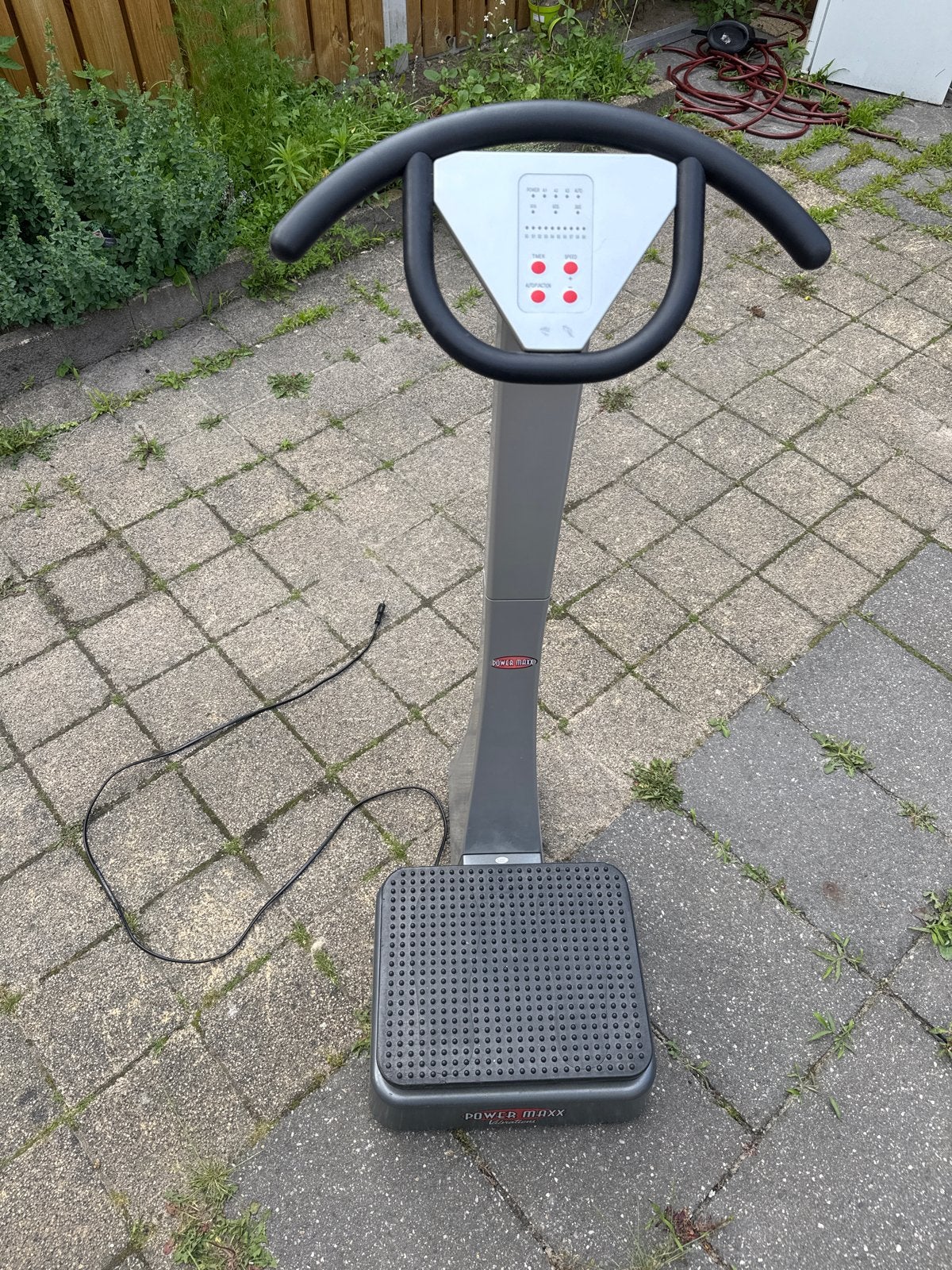 Powermaxx trilplaat - Wit met grijze machine het werkt, Overige materialen, Gebruikt, Trilplaat, Ophalen of Verzenden