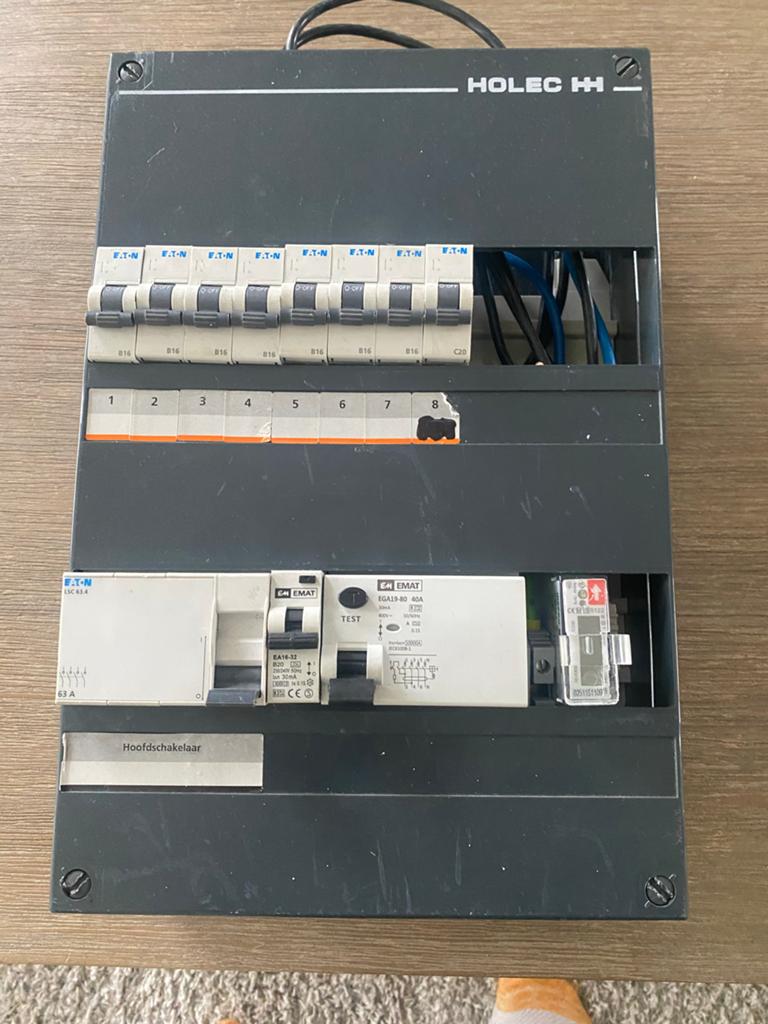 Te koop gebruikte Groepenkast inclusief kilowattuur meter, Ophalen of Verzenden, Gebruikt, Overige typen