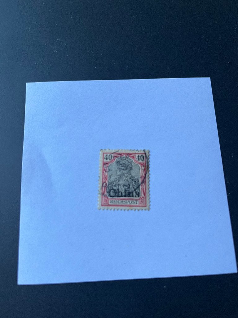 Deutsche Post China 21 gestempeld kolonie Deutsches Reich €3, Postzegels en Munten, Ophalen of Verzenden, Duitse Keizerrijk, Gestempeld