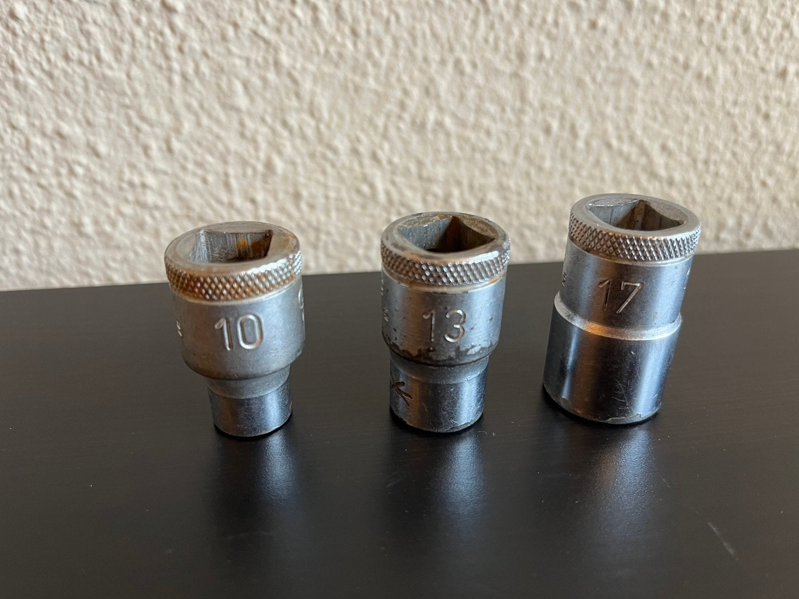 Gedore Vanadium socket dopsleutelinzetstuk 10-13-17, Ophalen of Verzenden, Gebruikt, Sleutel/ratel