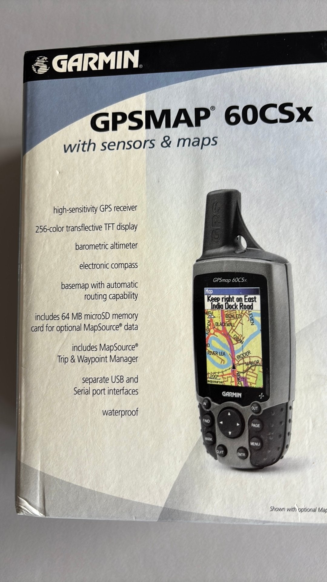 Garmin GPSMAP 60CSx, Ophalen of Verzenden, Zo goed als nieuw, Landkaarten