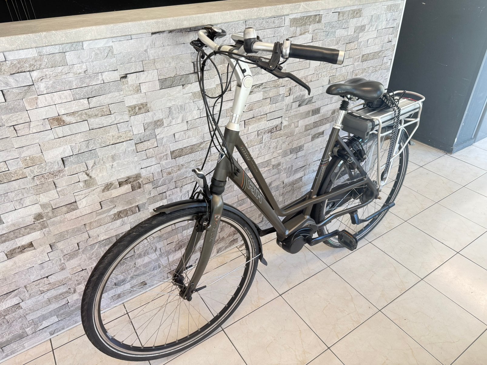 E- Bike RIH X-Omega 500wh. Accu. Middenmotor D54cm., Velgrem, Versnellingen, /, /