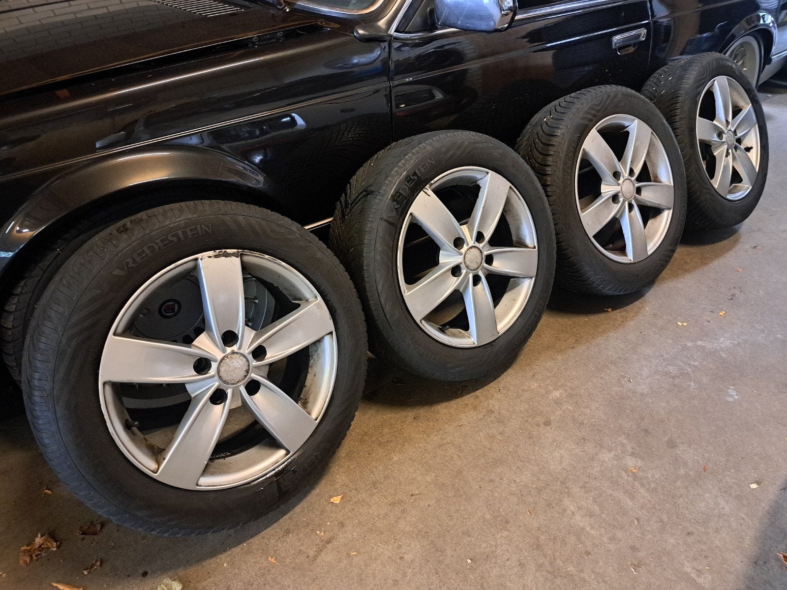 VW Velgen 5x112 met Vredestein All Season Banden 205-55-16, Auto-onderdelen, Ophalen, Gebruikt, 16 inch, Banden en Velgen