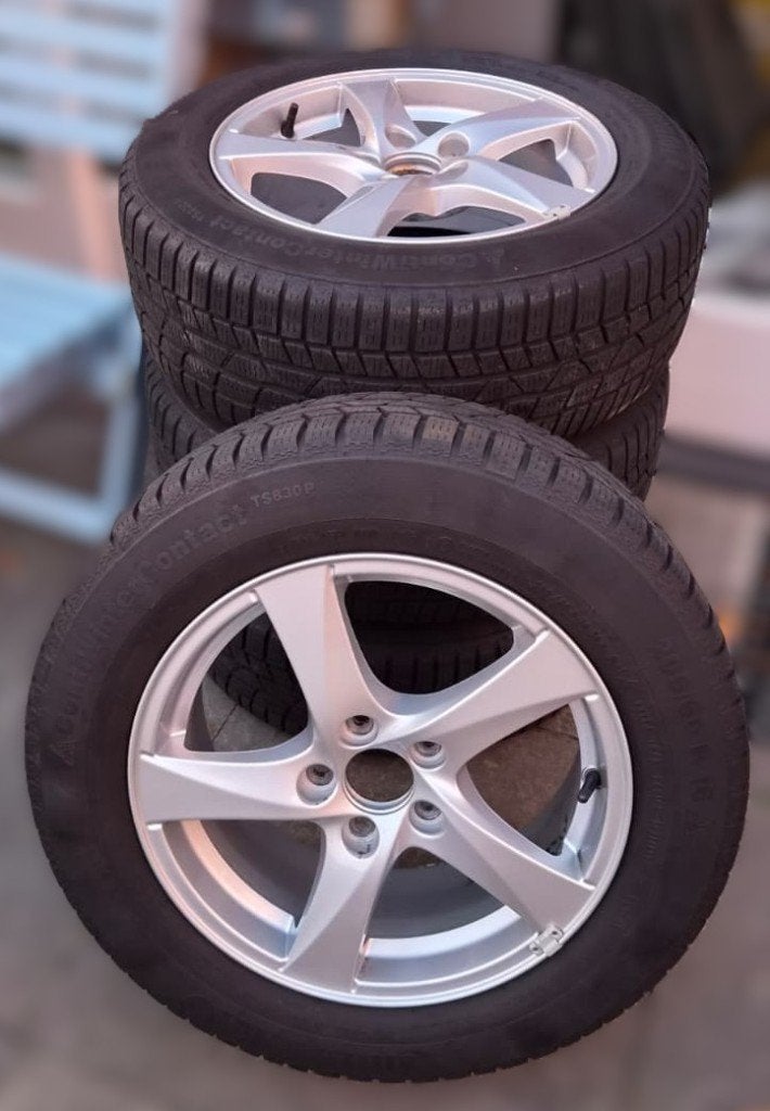 Volvo V70 S60 V60 V40 velgen 16 inch HERA + winterbanden, Ophalen, Gebruikt, 16 inch, Banden en Velgen