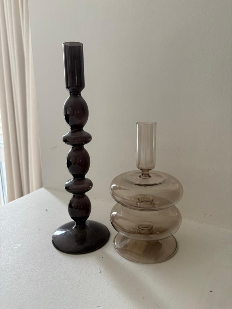 Glazen kaarsenhouders Kwantum - Nieuw, Overige materialen, Overige kleuren, Nieuw, Ophalen of Verzenden