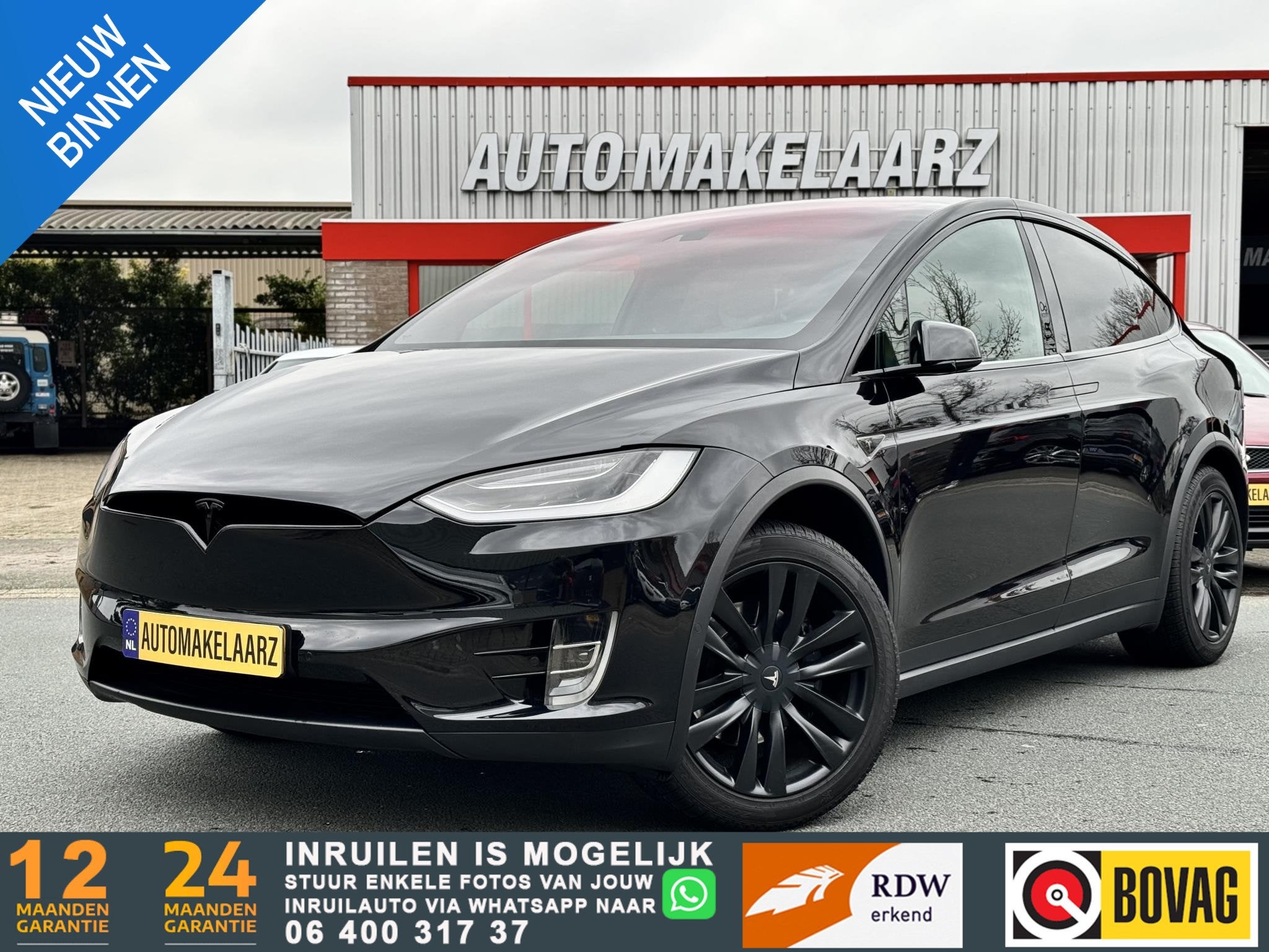 Tesla Model X 90D 7P Autopilot NAP Luchtvering Night pakket, Auto's, Tesla, Model X, Gebruikt, 124 €/maand, 428 pk