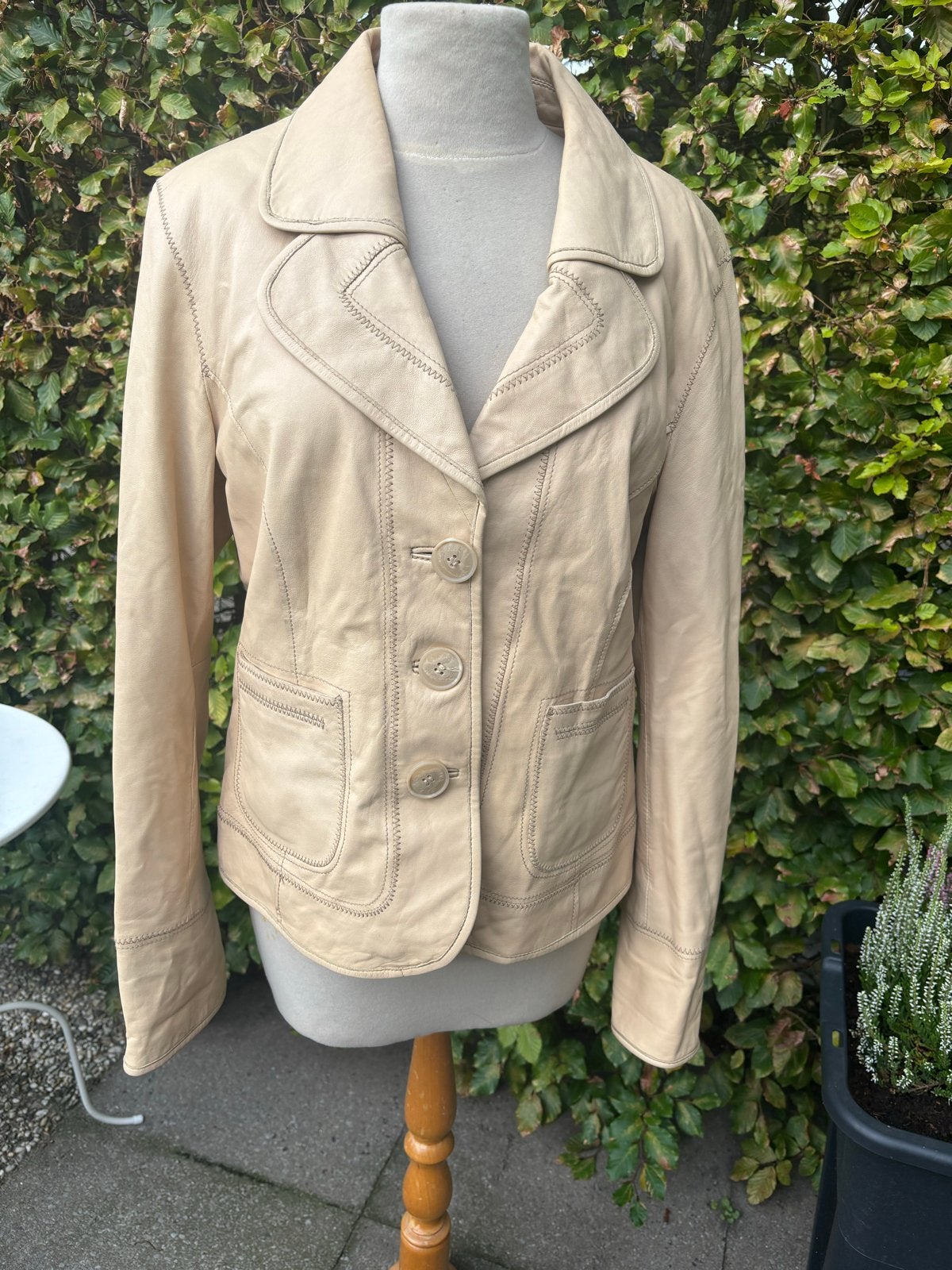 Arma leren jas maat 42, Ophalen of Verzenden, Gedragen, Maat 42/44 (L), Beige