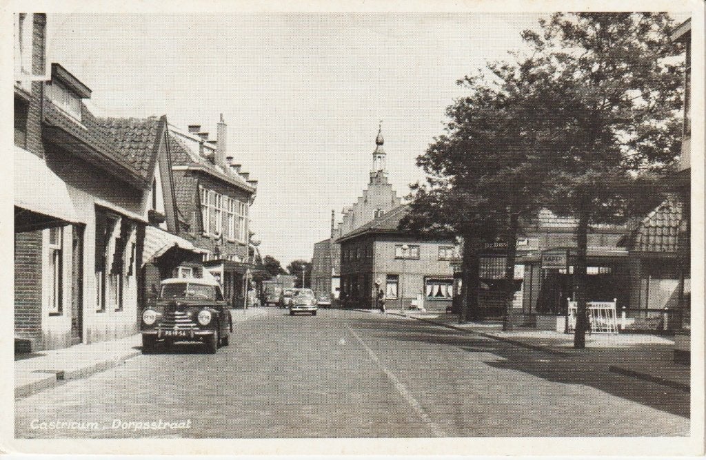 Castricum - Dorpsstraat, Verzenden, 1940 tot 1960, Gelopen, Noord-Holland