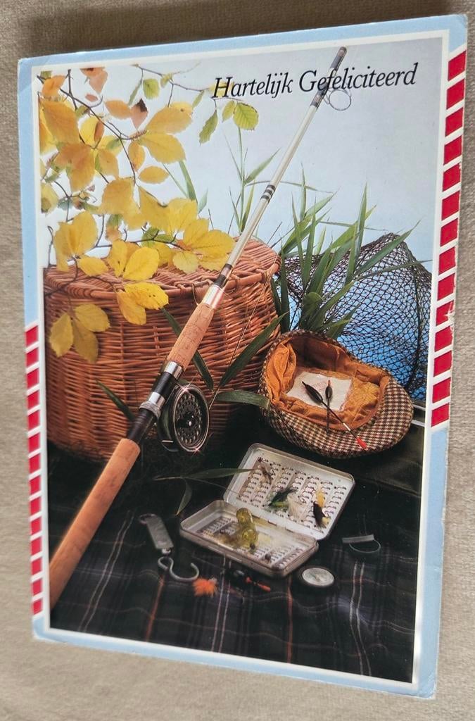 Felicitatiekaart - Hengelsport, Verzenden, 1980 tot heden, Gelopen, Overige thema's