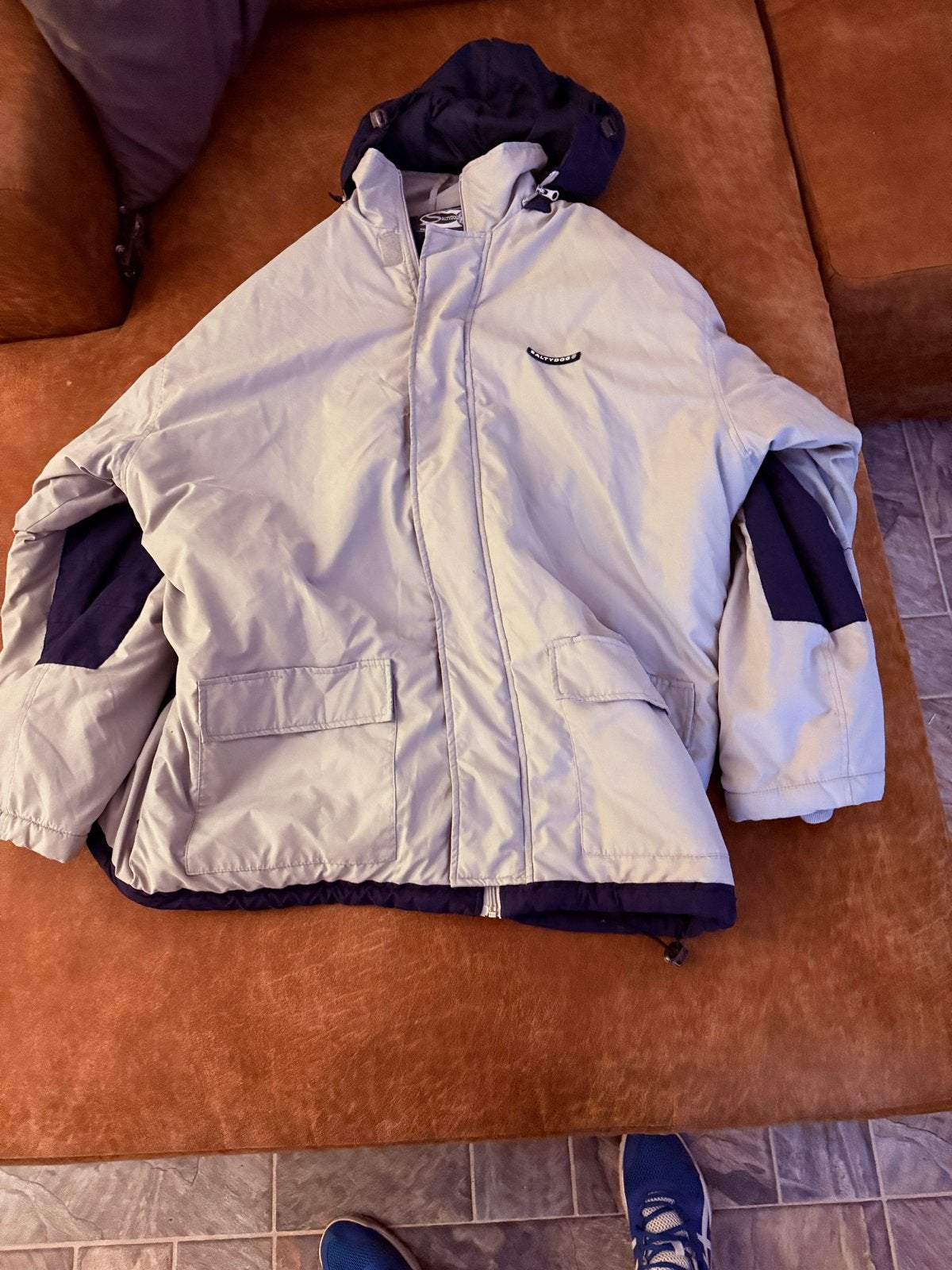 Saltydog winterjas met capuchon - makkelijk te repareren, Ophalen of Verzenden, Gedragen, Overige maten, Beige