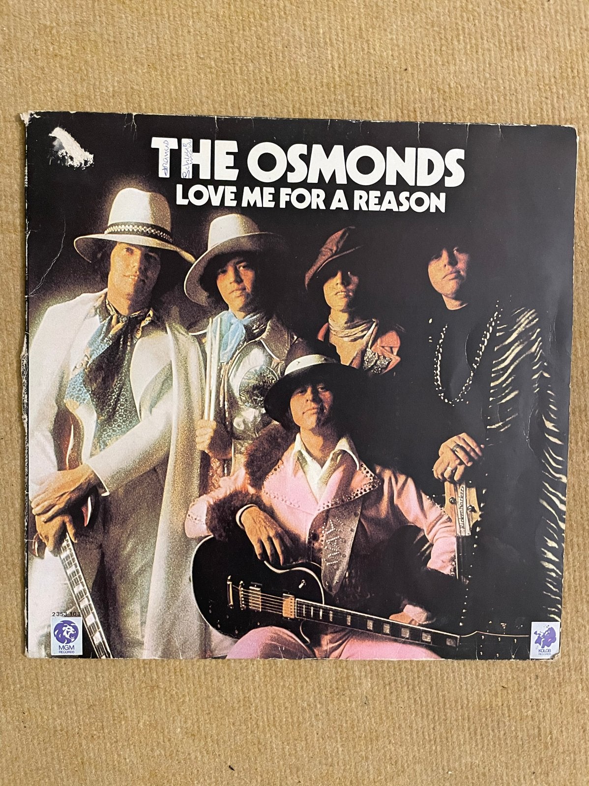 The Osmonds - Love Me For A Reason LP (1974), Cd's en Dvd's, Vinyl | Pop, LP, Gebruikt, Pop, Ophalen of Verzenden